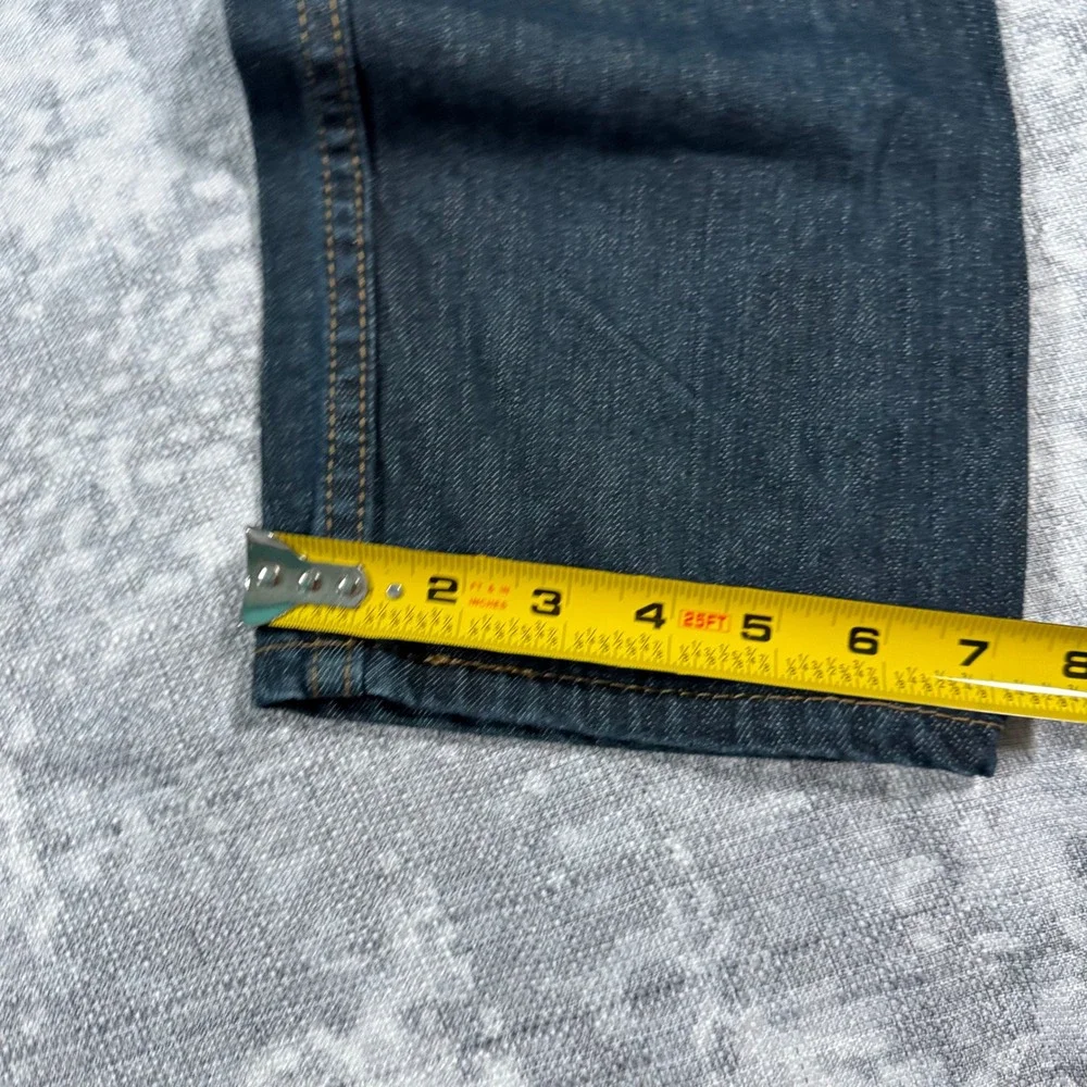 Levi's 502 Regular Taper Jeans Mens 36x32 Dark Wash Blue Denim Casual 29507-0000